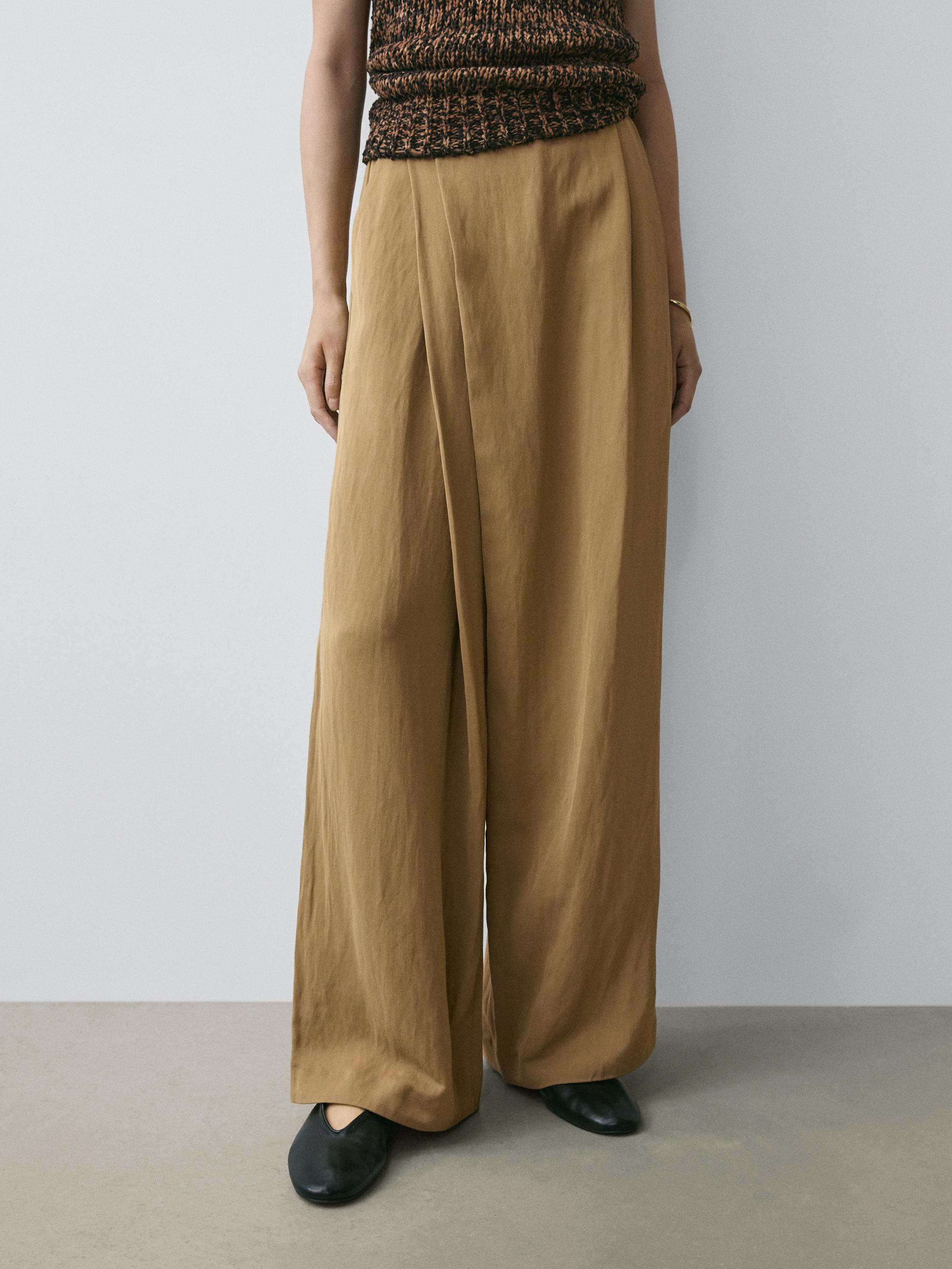Flowing pareo trousers